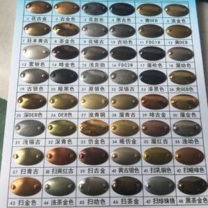 vintage color chart